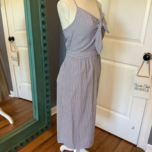 Love Notes Oxford Stripe Sun Dress 💜🎡😎 - Picture 3 of 6